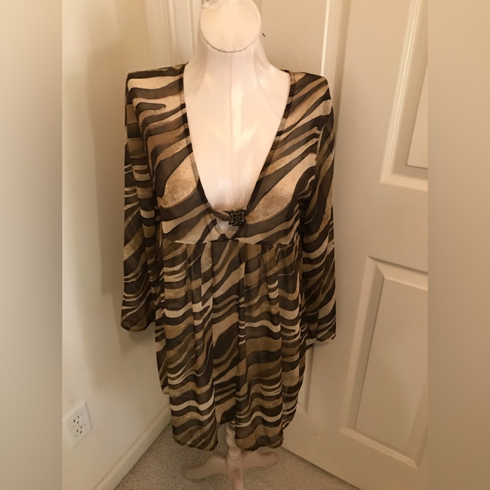 St. John swimwear coverup runway item xs with bullet only